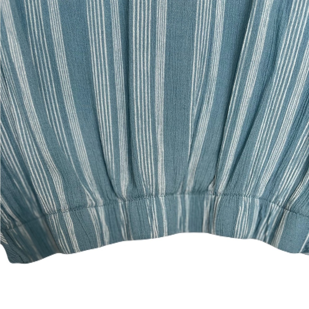π GUC FINAL TOUCH Final Blue & White Striped Twist-Front Top | Womenβs Small - Picture 5 of 8